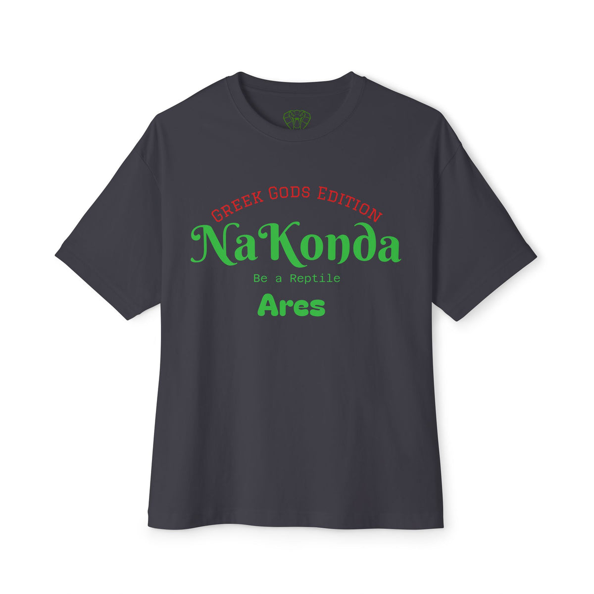 NaKonda Arcs Tee — Greek Gods Edition "Be a Reptile" Oversized Boxy T‑Shirt