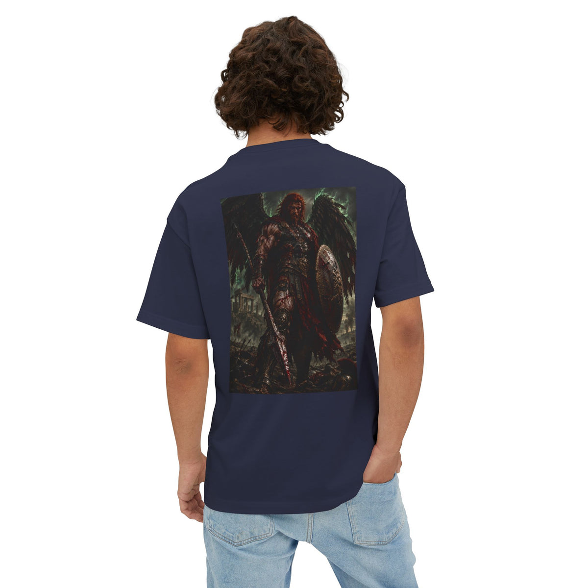 NaKonda Arcs Tee — Greek Gods Edition "Be a Reptile" Oversized Boxy T‑Shirt