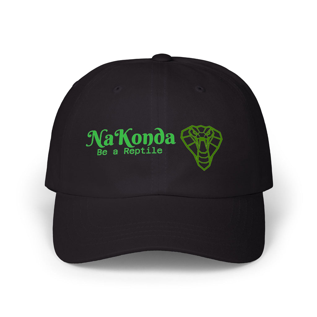 NaKonda & Reptile Snake Logo Dad Cap — Embroidered Green Cobra Hat